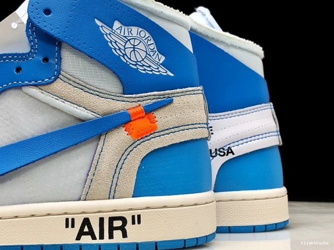 AQ0818-148 Off-White Jordan Powder UNC Blue Air 1 0929